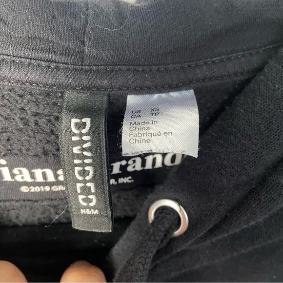 Ariana Grande / 7 rings oversized black long sweater hoodie tunic - Picture 6 of 8